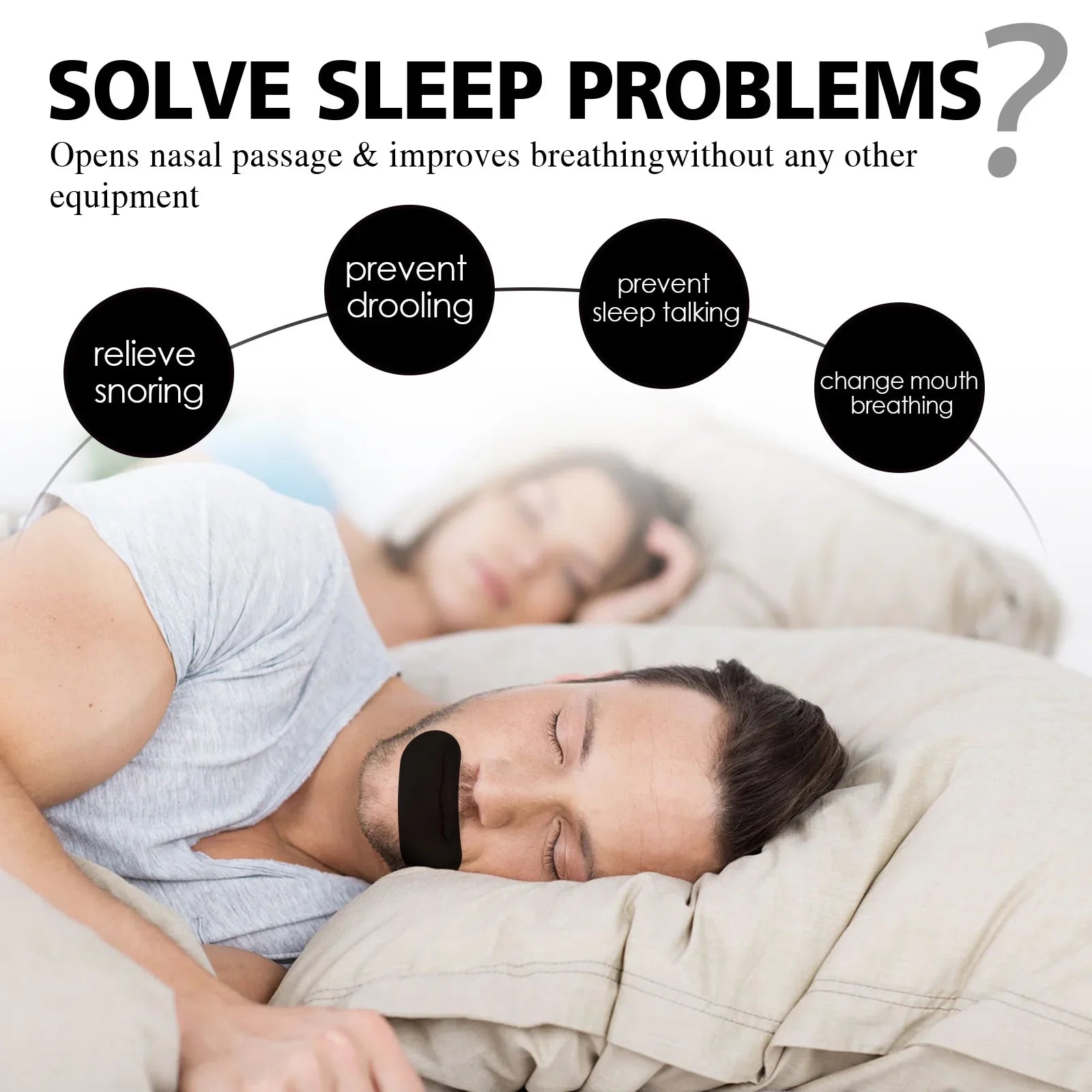 Mouth Tape (Anti Snoring, Better Sleep)